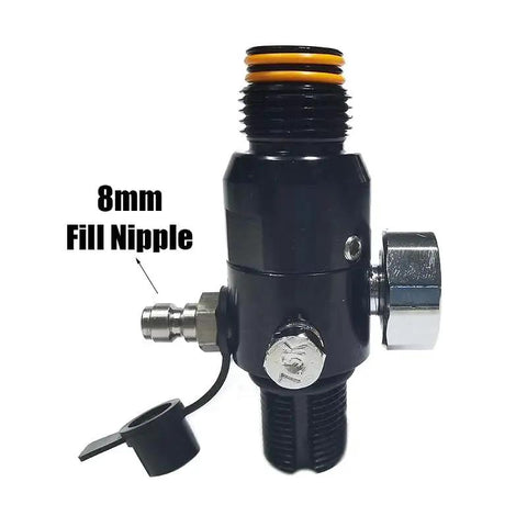 HPA Regulator Valve For Paintball And Airsoft Gear PCP CO2 Nitrogen Tanks 4500psi Inlet With 800psi 1800psi 2200psi Outputs 800psi M18x1.5 Thread