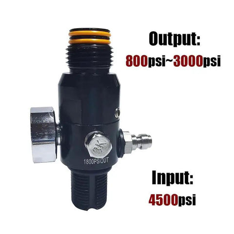 HPA Regulator Valve For Paintball And Airsoft Gear PCP CO2 Nitrogen Tanks 4500psi Inlet With 800psi 1800psi 2200psi Outputs