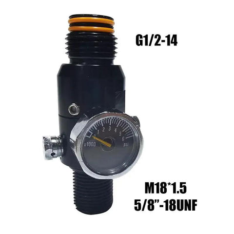 HPA Regulator Valve For Paintball And Airsoft Gear PCP CO2 Nitrogen Tanks 4500psi Inlet With 800psi 1800psi 2200psi Outputs