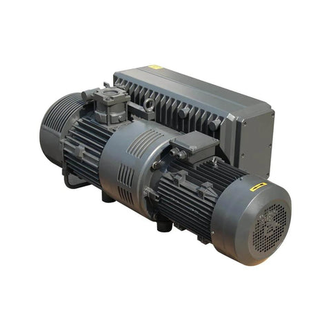 HPDMC 175CFM 10HP 220V/60Hz/3PH Single Stage Oil Sealed Rotary Vane Vacuum Pump NPT 2 side view