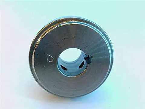 Front view of 2 HSB Assemblies With 0.625 Inch Bore And 3 Sixteenth Inch By 3 Thirty Second Inch KW 1 Stainless Steel For Industrial Machines.