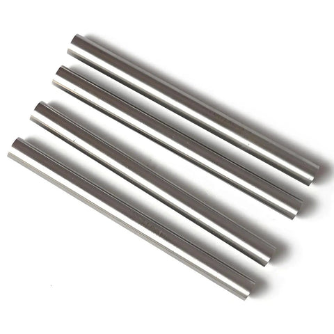 Four High Speed Steel Rods Three Eighths Inch By Seven Point Eight Inches Precision Ground For DIY Metalworking Lathe Milling And Cutting Tools M2 Tool Steel With HRC 60 To 62 Wear Resistant Surprecision shown.