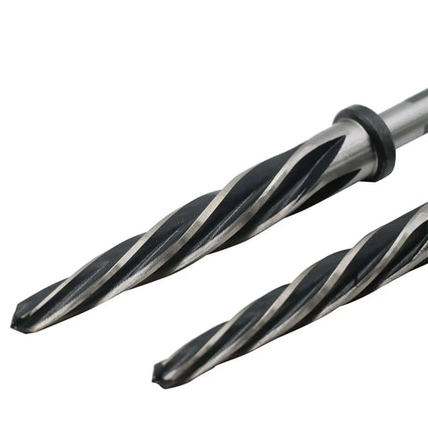 ProGrade HSS Taper Chucking Reamer Set For Drill Construction, 4-Piece, showing tapered point design.