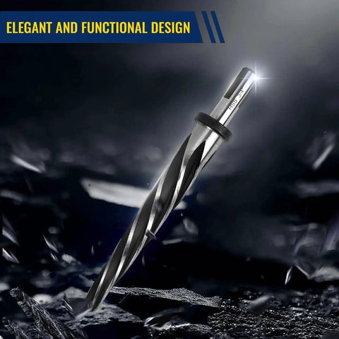 Elegant design of Five Piece M2 HSS Taper Chucking Reamer Set With 1, 3/4, 5/8, 1/2, And 3/8 Inch Sizes Fits 1/2 Inch 3-Flat Round Shank.