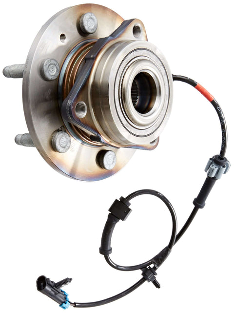 Axle Bearing And Hub Assembly With Blue Connector Passive Sensor SP500300 for reliable wheel hub beefed up heavy duty steel hub unit
