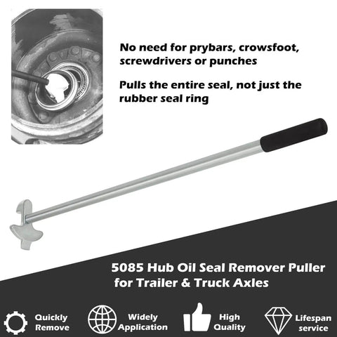 Hub Oil Seal Remover And Seal Puller For Trailer And Truck Axles No Sweat Easy To Use Tool That Safely Removes Hub Seals