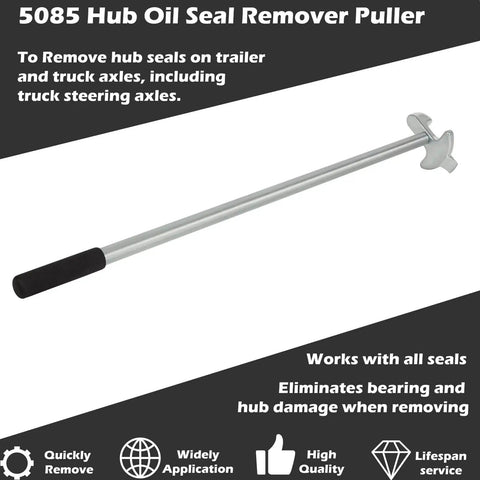 Hub Oil Seal Remover And Seal Puller For Trailer And Truck Axles No Sweat Easy To Use Tool That Safely Removes Hub Seals