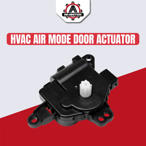 AA Ignition HVAC mode door actuator for Hyundai/Kia, vent control left main, black housing with white gear.