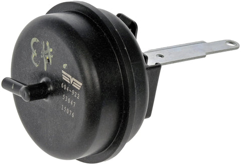 Black Dorman HVAC blend door actuator with mounting tab and shaft (604-922)