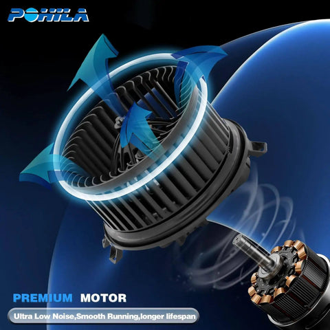 HVAC Blower Motor With Brushless Motor And Fan Cage For Cadillac XTS 2013 2019 And Chevy Impala 2014 2020 Front Side Replacement