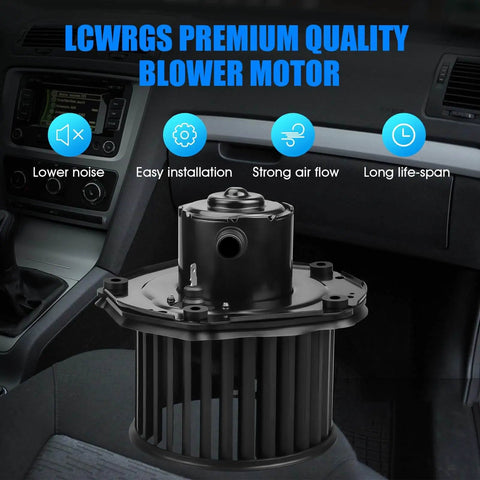 Premium Direct Fit HVAC Blower Motor With Fan For 1997 1998 1999 2000 Chevy Silverado Suburban Tahoe GMC Sierra Yukon 1500 2500 C1500 C2500 K1500 K2500 Cadillac Escalade Replaces OEM 700100 installed in car interior