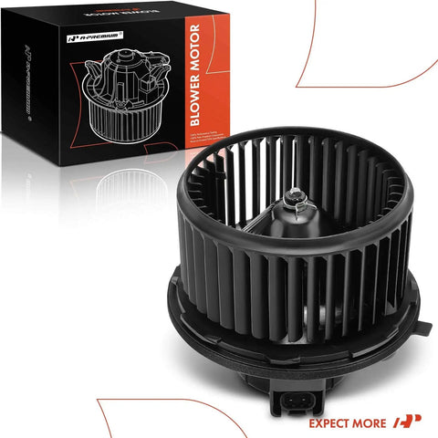 HVAC Heater Blower Motor With Fan Cage for 2007 Through 2014 Chevrolet Silverado Tahoe Suburban Avalanche GMC Sierra Yukon Cadillac Escalade Hummer Vehicles, Rock Solid OEM Style Replacement, Easy Install, Keeps Cabin Cozy