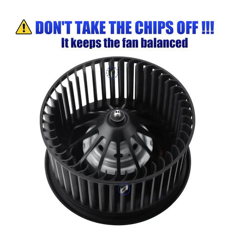 Top view of Premium HVAC Blower Motor With Fan for Ford Focus Escape C Max Transit Connect and Lincoln MKC Fits 2012 2019