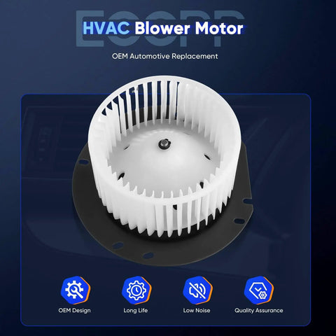 Heater Blower Motor 700022 For Ford E Series Vans E150 E250 Econoline Club Wagon 1997 To 2014 HVAC AC Replacement Part front view