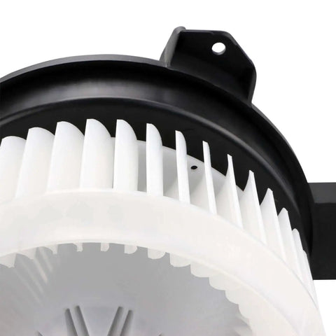 Close-up of Beefed Up HVAC Blower Motor Assembly For Honda And Acura Vehicles Replacement, plastic fan blades visible