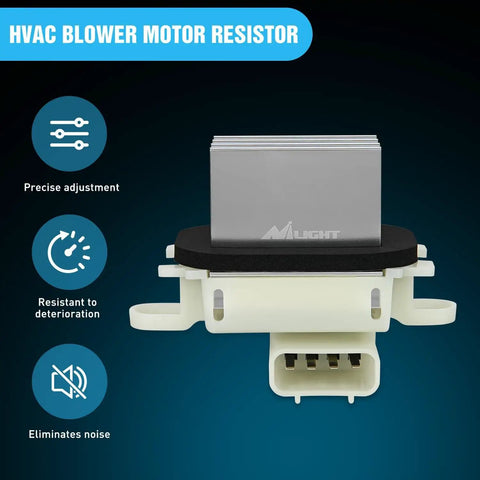 Image of an HVAC Blower Motor Resistor Replacement For Ford F150 2009 To 2014, Ford Expedition 2009 To 2017, Lincoln Navigator 2009 To 2017