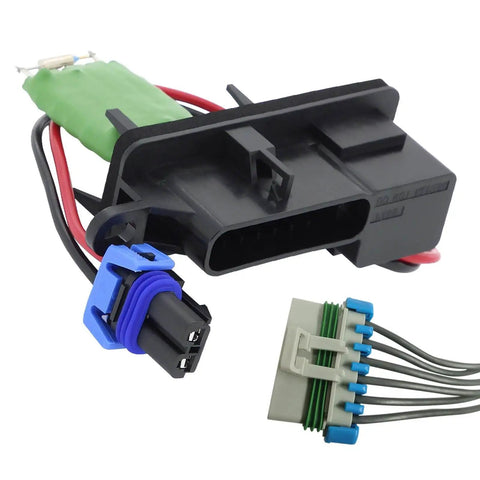 Front HVAC Blower Motor Resistor With Harness For Chevy GMC Express Savana Vans 1996 2014 Plug And Play Fits 1500 C4500 C5500