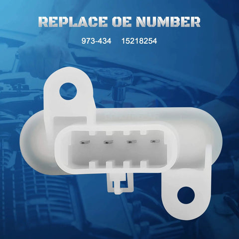 Close-up of HVAC Blower Motor Resistor Kit 973 434 Replaces 15218254 For Chevy Colorado 2004-2012, showing connection ports.