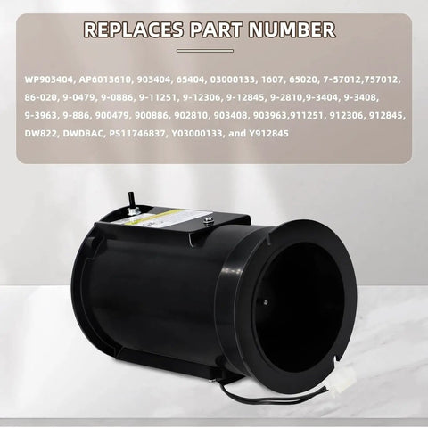 HVAC Furnace Draft Inducer Blower Motor Replacement That Fits Nordyne M1MB070ABW Nortek Intertherm Furnaces WP903404