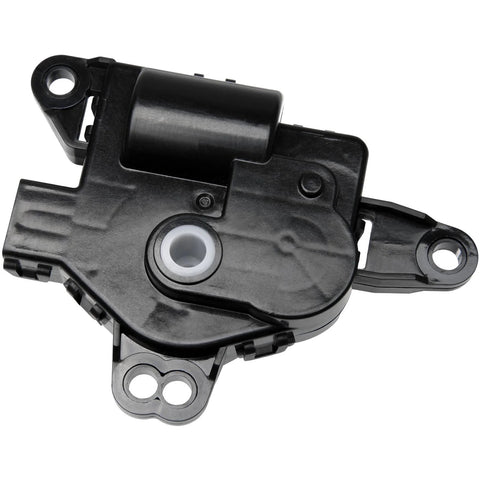 HVAC mode actuator for left main vent control, black plastic housing with mounting ears