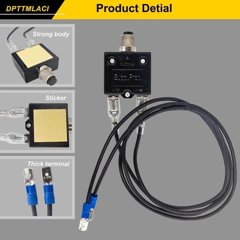 Resettable Fuse Kit For HVAC Circuit Breakers, 3A And 5A Dual Pack, showing strong body, thick terminal and connecting wires.