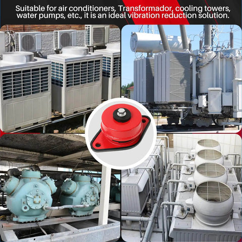 Image showing heavy duty spring vibration isolators for air conditioners, fans, cooling towers, water pumps; superior shock absorption.