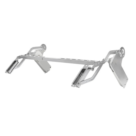 Adjustable hydraulic cabinet door hinge, chrome-plated iron, vertical swing, 7.72-8.82 lbs, lift-up stay for furniture and cabinets