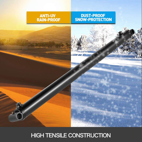 Hydraulic Cylinder 2" Bore 36" Stroke Hydraulic Ram Cylinder Work Pressure 3000psi Welded Double Acting Cross Tube Port Size SAE6