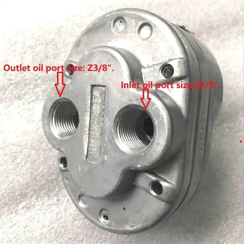 Hydraulic Gear Pump Oil Lubrication System For Machine Tools With Aluminum Alloy Housing Outlet and Inlet Ports Visible