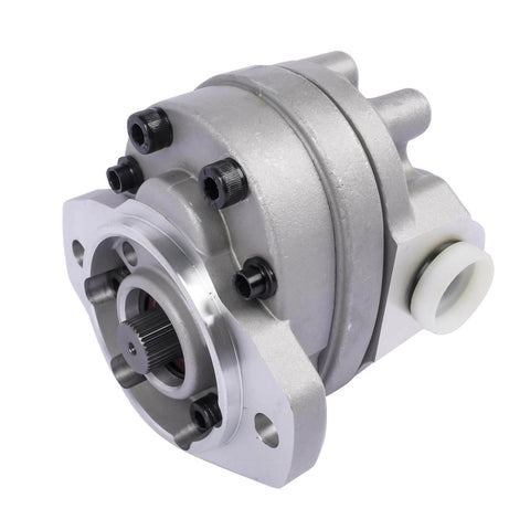 Getanye Hydraulic Gear Pump 7000311 Replacement for Bobcat S70 Skid Loader, showing a front view of the gray metal unit
