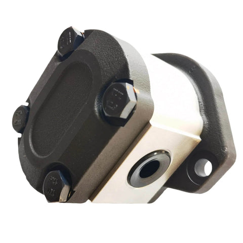 SKYJOINTS Hydraulic Gear Pump, 231572GT 231572 4CC, CCW Genie Hydraulic Lift Function Pump, side view of gear structure