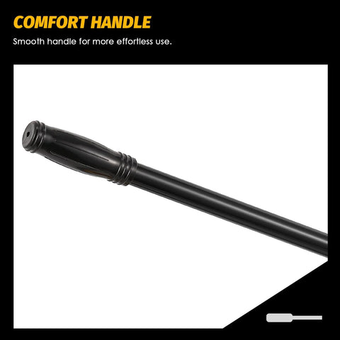 Close-up of comfort handle of NEWTRY Hydraulic Hand Pump CP-700 10000psi Manual Hydraulic Pump, focus on ergonomic design