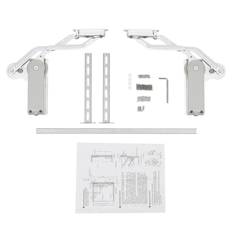 Cabinet Door Hinges Set Folding Lift up Top Table Vertical Swing Lift Up Stay Pneumatic Arm Kitchen Mechanism Hinges parts