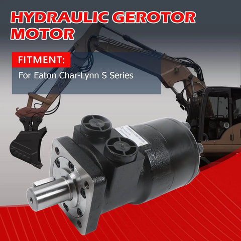 Drop In Replacement Hydraulic Motor For Eaton Char Lynn S Series 103 1005 012 With 1 Inch Shaft And Woodruff Key Spool Valve