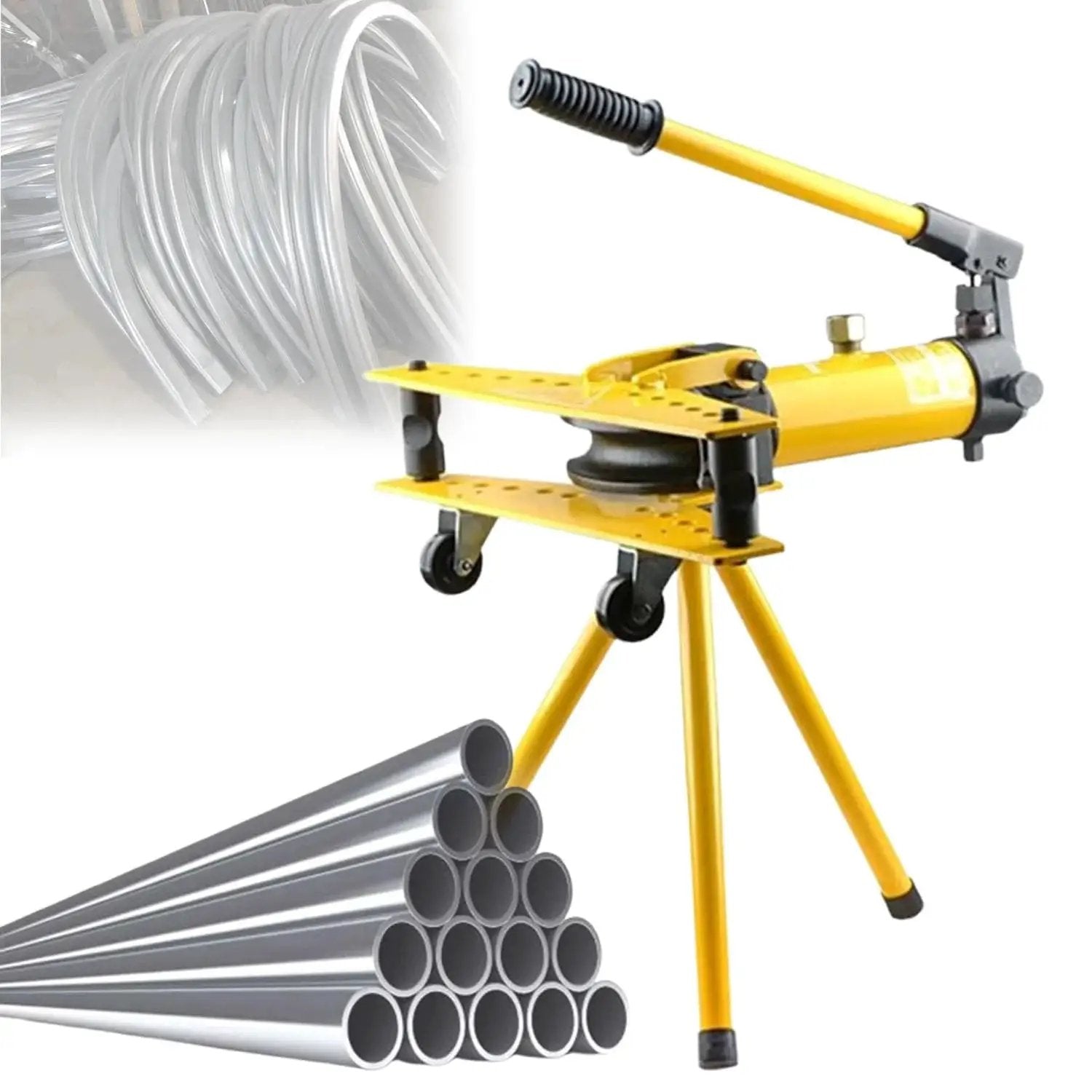 Heavy Duty Manual Hydraulic Pipe Bender With Six Dies ...