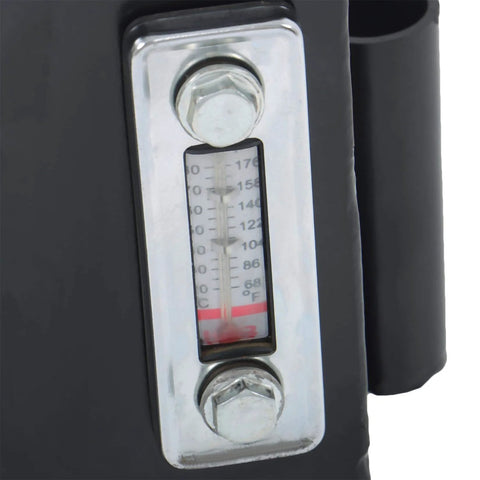 Close-up of gauge on Hydraulic Piston Hand Pump 1.5 CID 3 Qts Manual Hydraulic Pump Single Acting with Release Knob