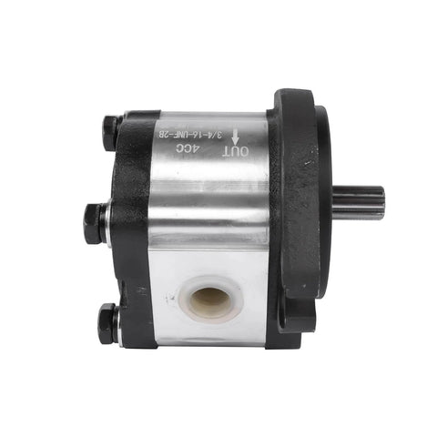 Hydraulic Pump CCW Rotation 4CC Replacement for Genie GS-1932 GS-2032 GS-2046 GR-08 GR-20 QS-12W side view