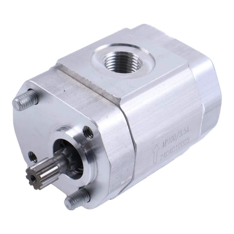 Silver metallic 3.59CC 24VDC Hydraulic Pump and Motor Assembly Compatible with Skyjack Scissor Lift SJIII3220 SJIII3226