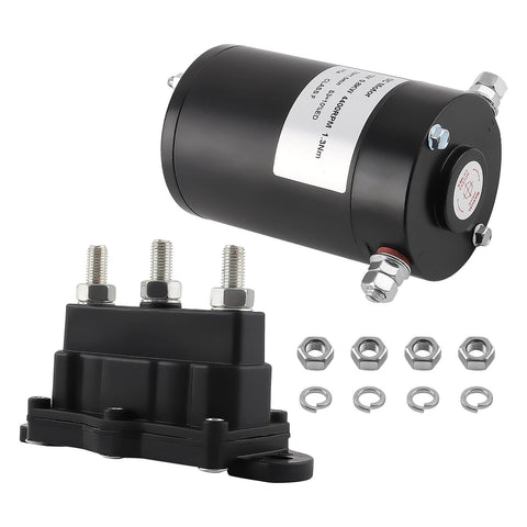 167567 118246 Hydraulic Pump Motor Slide Out with Dual-Polarity Reversing Solenoid, parts view with bolts and casing.