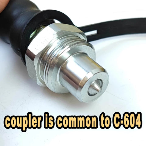 Close-up of hydraulic coupling component for 10000 psi Hydraulic Hand Pump 2 Speed Power Pack Hydraulic Lifting Pump