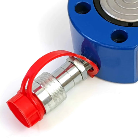 ✝️ 10T Hydraulic Ram Cylinder Low Profile Hydraulic Cylinder Jack Single Section Mini Jack Ram 12mm Stroke close-up