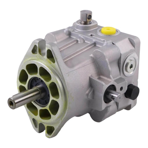 Side view of RONGPAS LH Hydro Gear Pump PG-1KCC-DY1X-XXXX BDP-10A-316 compatible with Ariens 02964300, metal construction