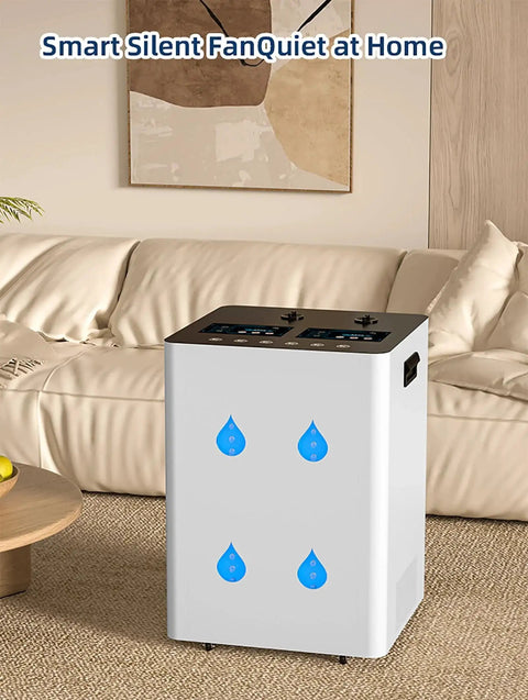 Large Flow 6 Output Hydrogen Machine With 5600 H And 2800 O Ml Per Minute Hydrogen Water Generator in a living room setting