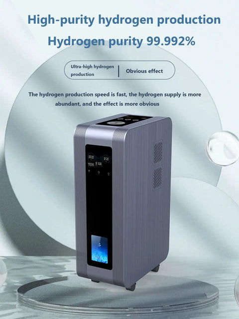 High Purity Hydrogen Generator For Home Use With Dual Inhalation Capability 99 Point 99 Percent Purity PEM Electrolysis Technology