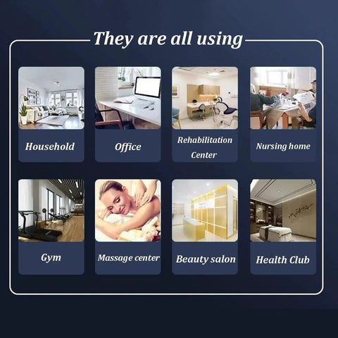 Image showing various settings using Dual User Hydrogen Inhalation Machine With 99 99 Percent High Purity H2 PEM Technology, including household, office, and more.