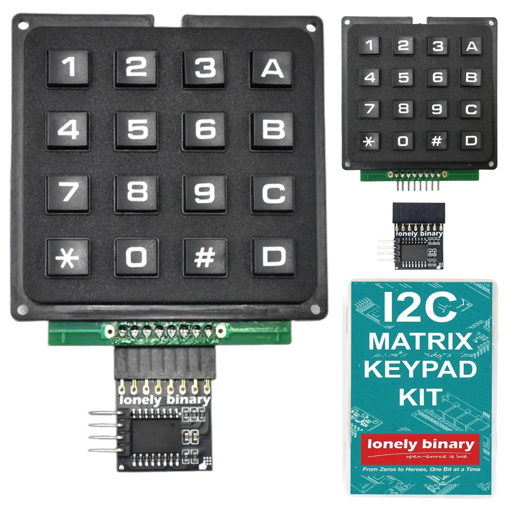 Dual I2C Enabled Heavy Duty 4x4 Matrix Keypads 🍁 &ndas...