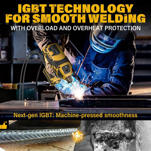 Welder using Portable 110V Arc Welder With IGBT Inverter Handheld Electric Welding Gun Five Variable Current Settings ZEGJAW