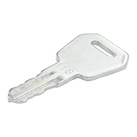 Ignition Key For Big Joe Electric Pallet Jacks Replacement 1115-500016-00 111550001600 shown on white background