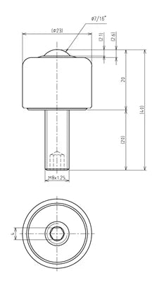 IGUCHI made in Japan IS-10SN Stainless Steel Machined Stud Mount Ball Transfer - VXB Ball Bearings