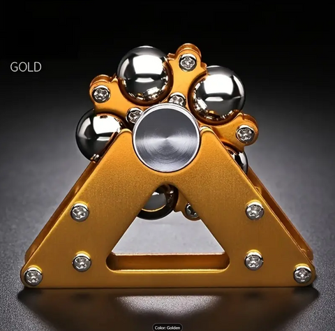 Double Pendulum Fidget Spinner Foldable Metal Antistress Hand Spinner Gyroscope Toy Gold